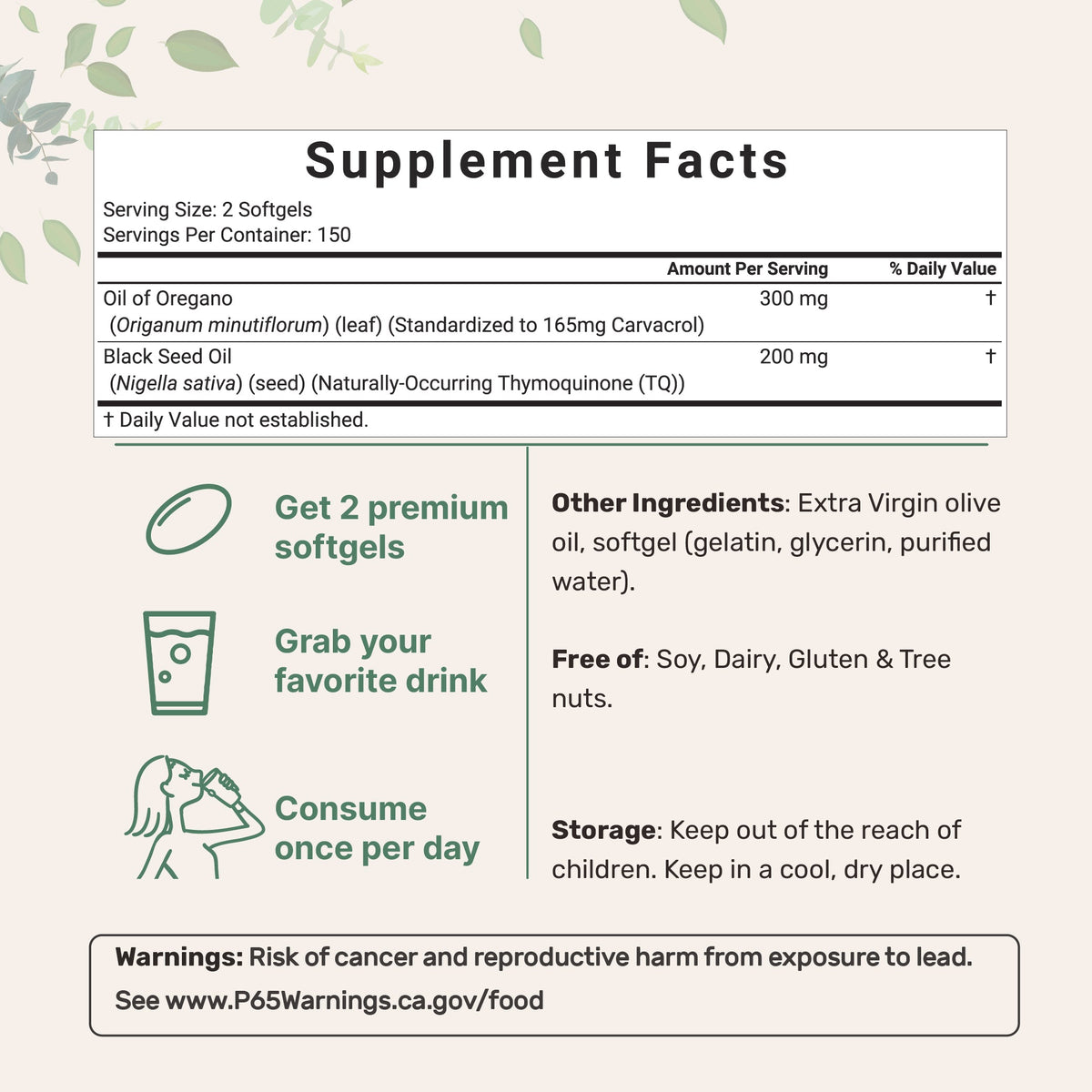 Nutrition information